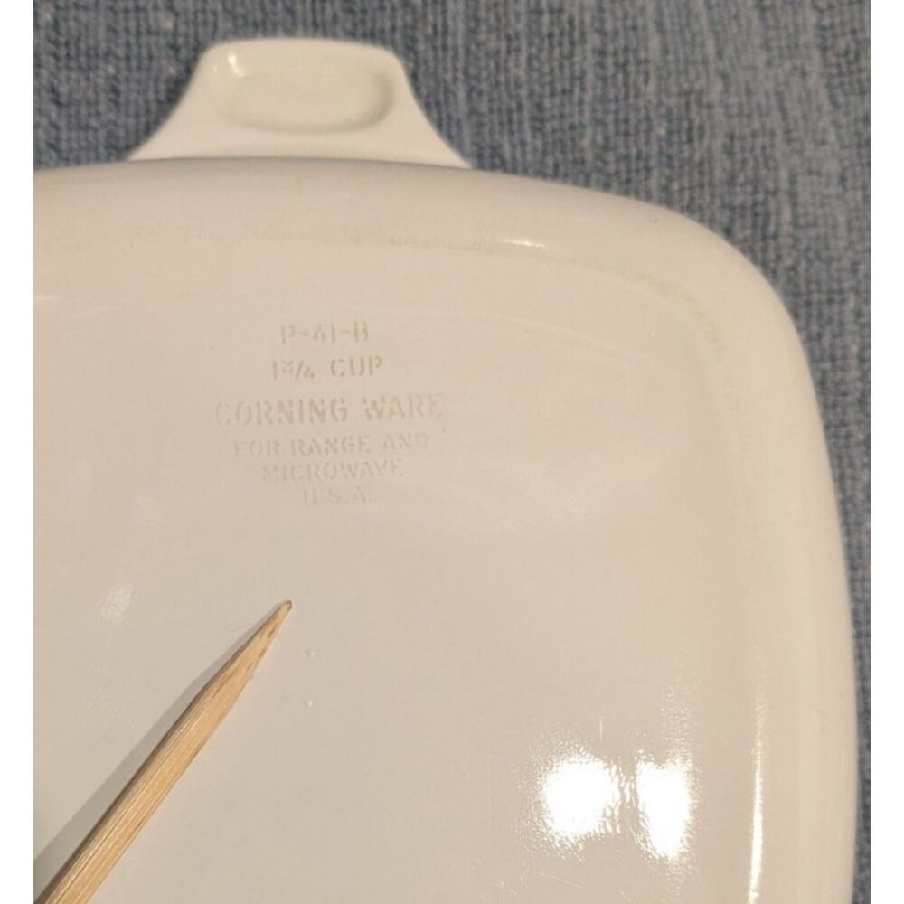 CorningWare Blue Cornflower set 4 Petite Pans P-41 & P-41-B Plastic Lid - Picture 9 of 16